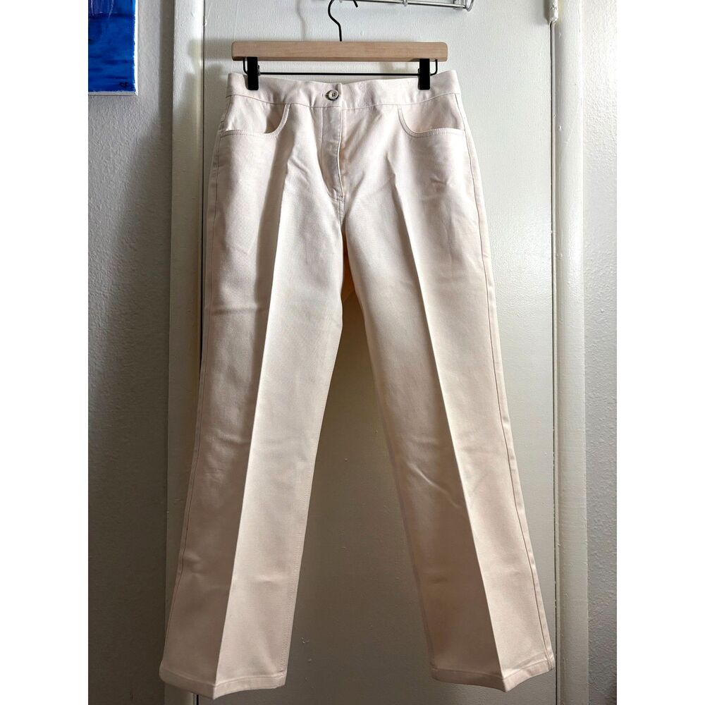 Women's Jil Sander Wide Leg Trouser Pants Size 38 Made in Italy